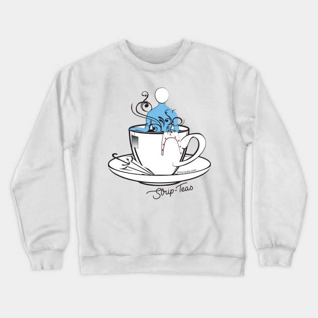 Strip-Teas - Dottie does series Crewneck Sweatshirt by gallerynadine